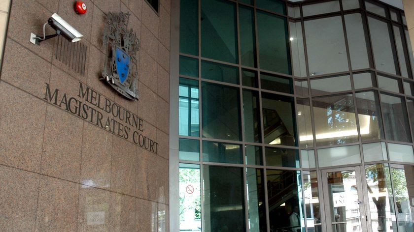 Exterior of the entrance of the Melbourne Magistrates Court