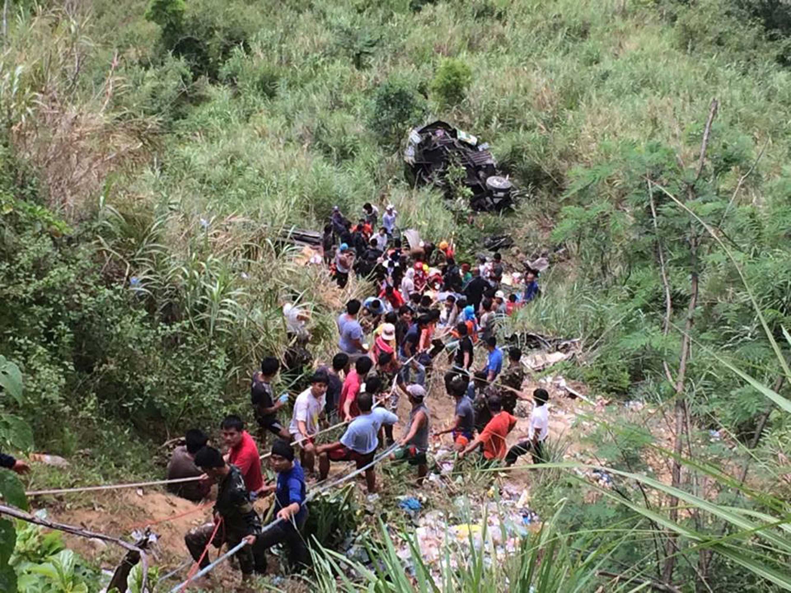 At least 29 killed as bus plunges into Philippines ravine after ...