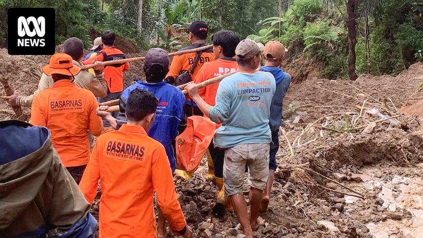 Almeno 19 persone sono morte e due risultano disperse dopo che le forti piogge hanno causato frane in Indonesia.