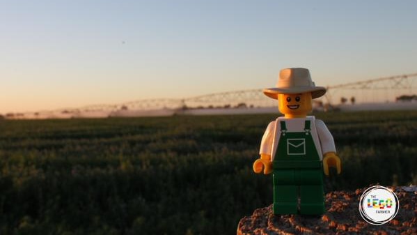 A picture from The Lego Farmer blog created by Aimee Snowden who lives in the NSW Riverina