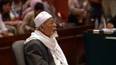 Abu Bakar Bashir: jailed for his role in a criminal conspiracy