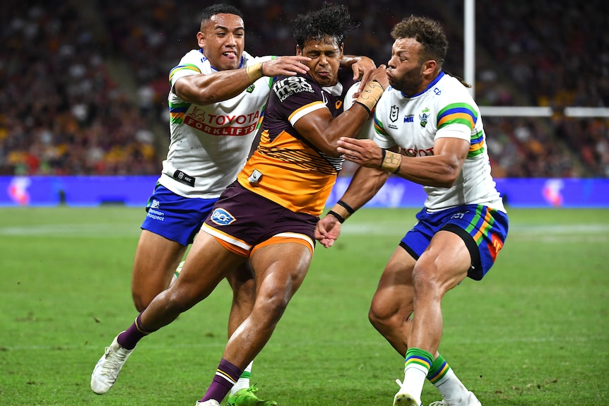 Brisbane Broncos' unbeaten NRL run ends in 20-14 loss to Canberra as  Penrith thrashes Manly 44-12 - ABC News