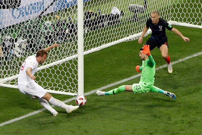 Harry Kane sees his chance snuffed out against Croatia