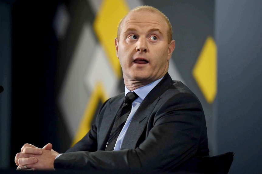 Commonwealth Bank CEO Ian Narev addresses the media in Sydney on July 3, 2014.