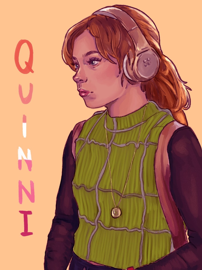 A fan art image of Chloé as Quinni.