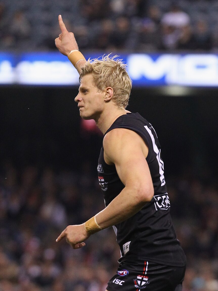 Nick Riewoldt's Saints remain in touching distance of the top eight.