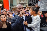 Actor Tyrese Gibson joins the protest against deaths of unarmed black men