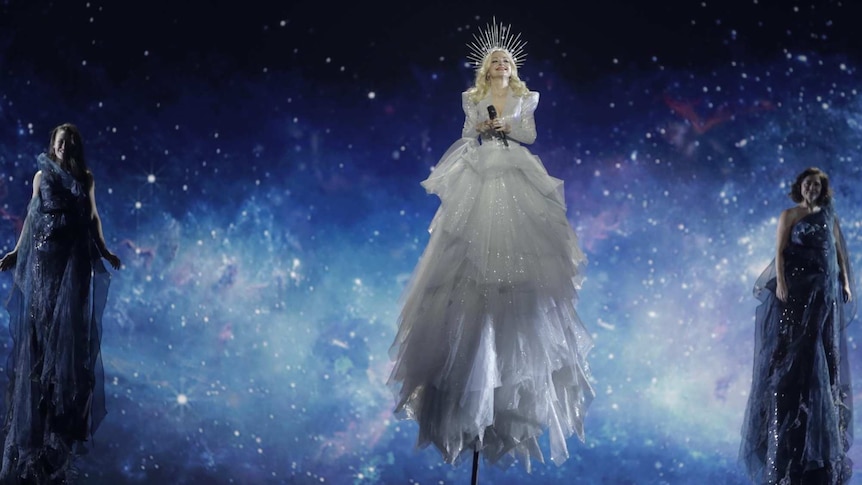 Kate Miller-Heidke performs at Eurovision 2019