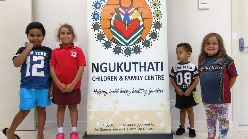 Children at the Ngukuthati Children and Family Centre in Mount Isa.