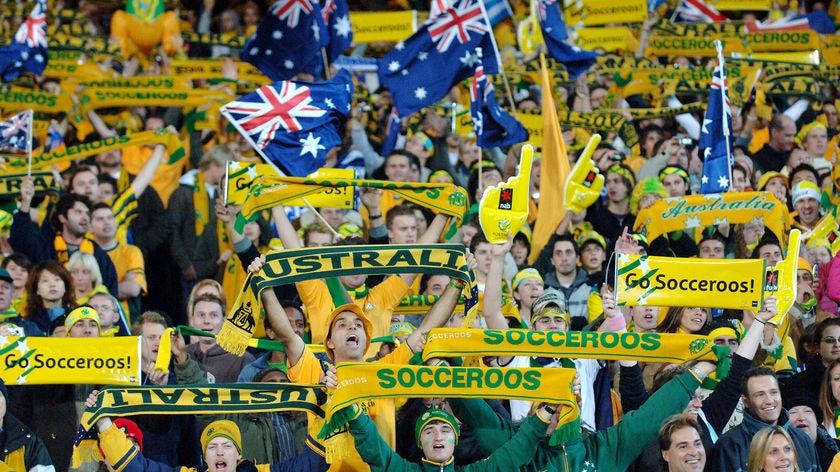 Socceroos fans get rowdy