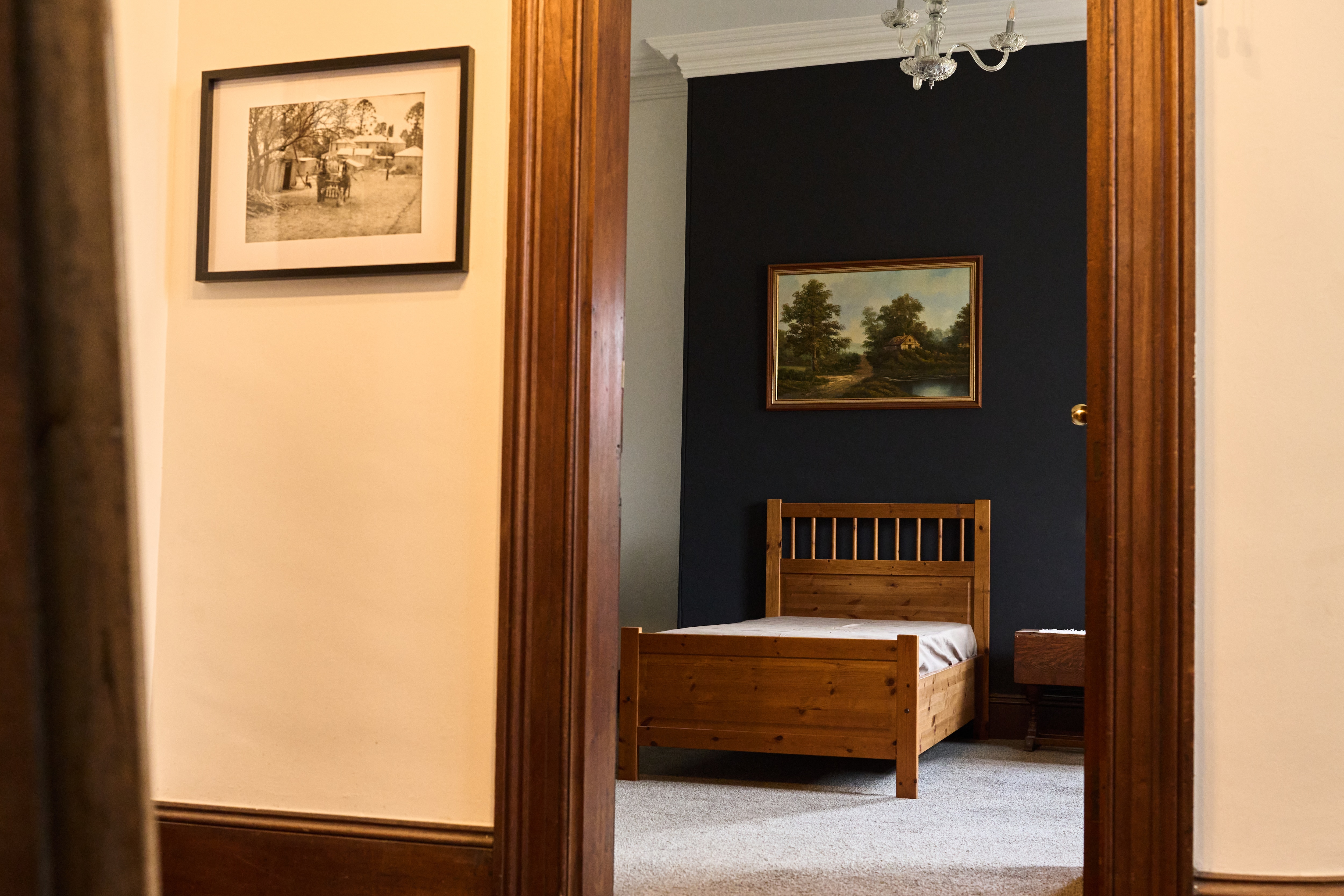 A heritage-listed home made of brick, with historic features throughout.