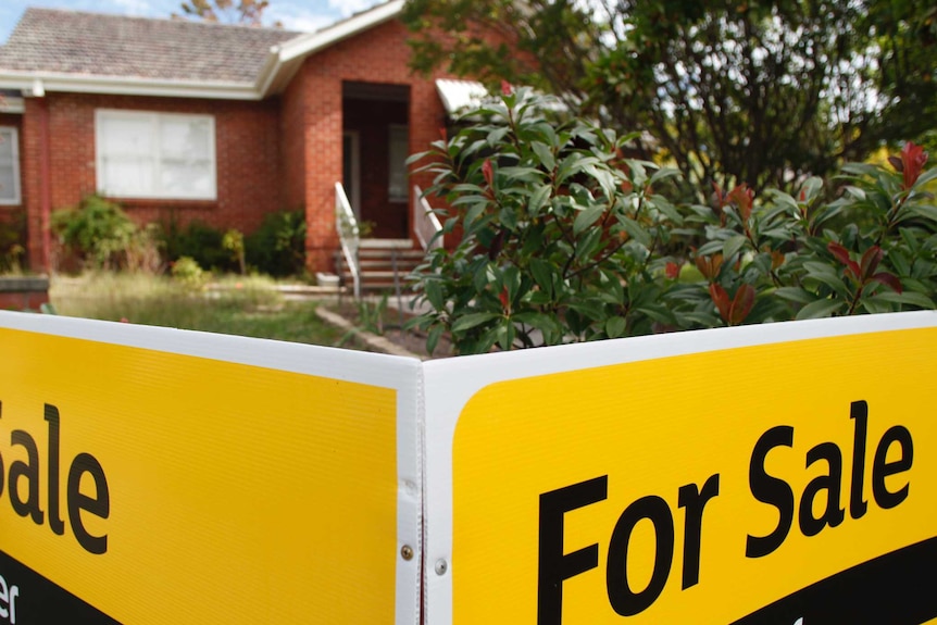 A house for sale seen in Canberra