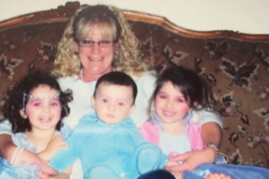 Karen Nettleton with her grandchildren