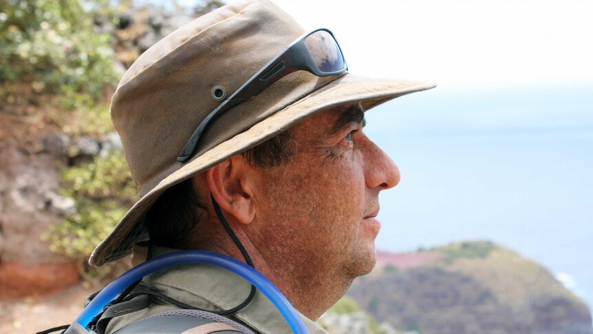 Norfolk Island National Parks and Wildlife Service senior ranger Joel Christian.