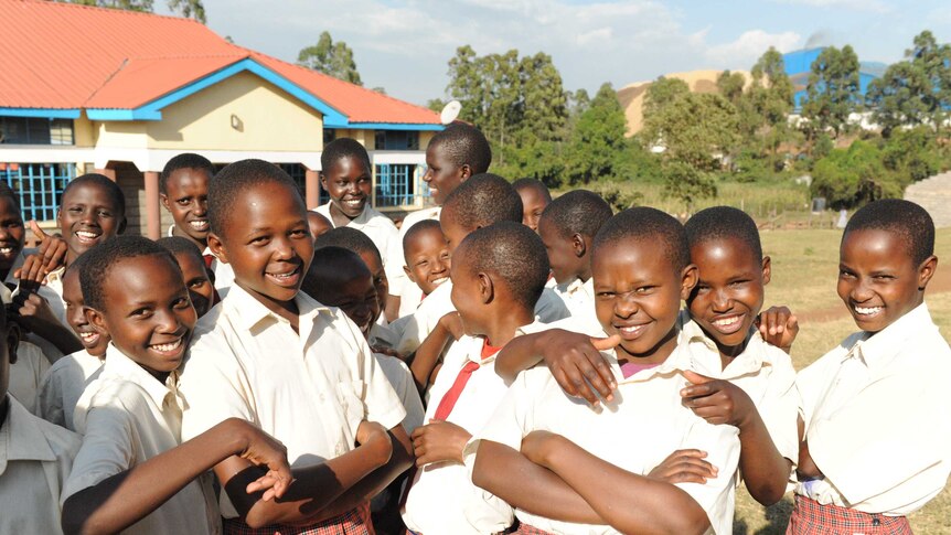 Schoolgirls from the the Kakenya Centre for Excellence in Kenya