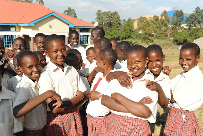 Schoolgirls from the the Kakenya Centre for Excellence in Kenya