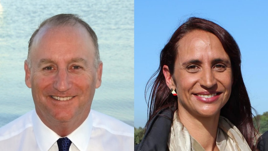 Liberal MP for Swan Steve Irons and Labor candidate Tammy Solonec