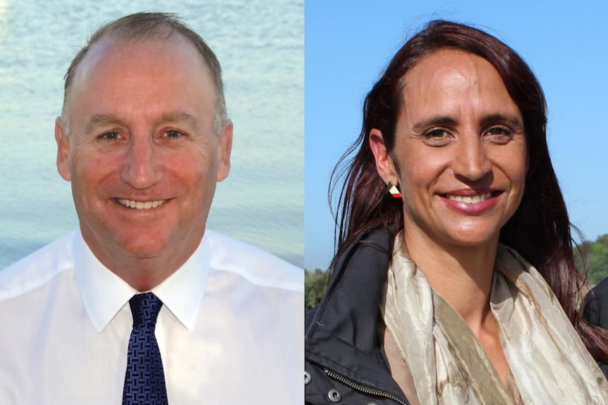 Liberal MP for Swan Steve Irons and Labor candidate Tammy Solonec