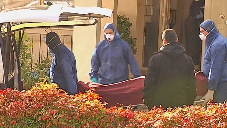 Graphic images of the scene after the murder of Terrence Freebody at a Red Hill house have been shown to a jury in the ACT Supreme Court.