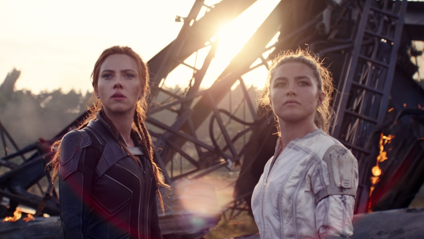 862px x 485px - Black Widow review: Scarlett Johansson and Florence Pugh play sisters in a  family-focused backstory for Natasha Romanoff - ABC News