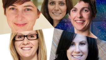 These are the faces of the ABC's Top Five scientists for 2018. (Supplied)
