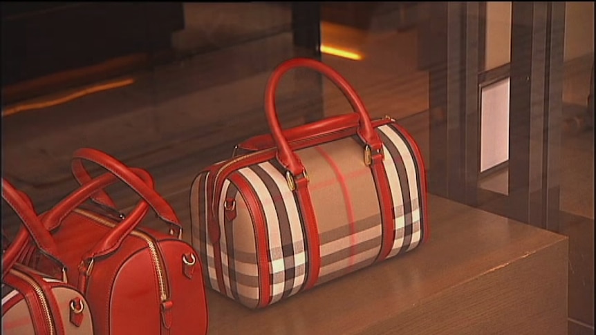 A Burberry handbag in China