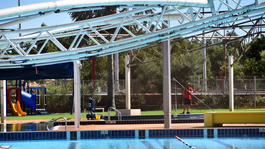 The closed South Hedland Aquatic Park.