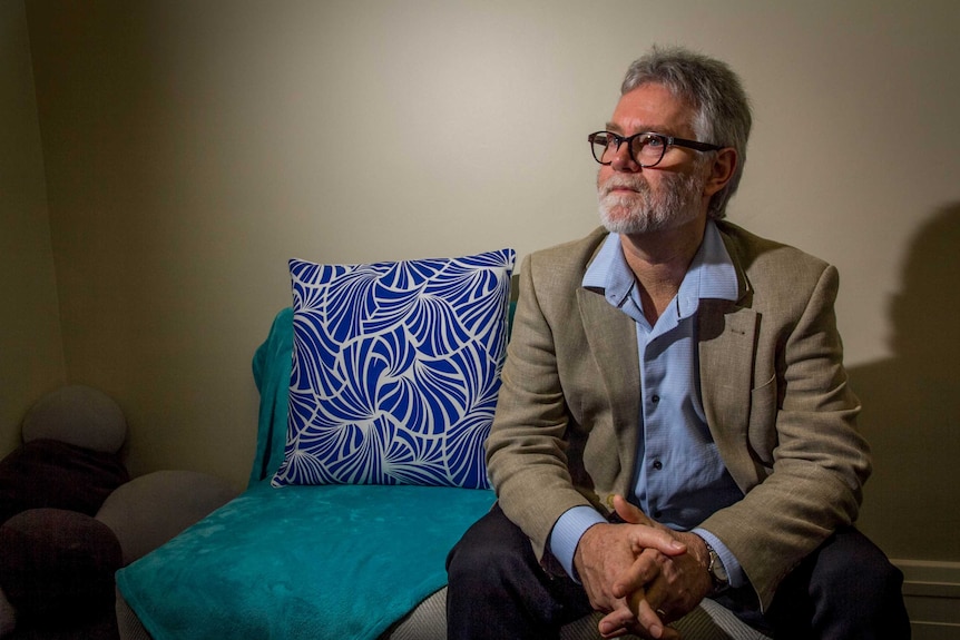 Mental health professor Chris Willcox at Newcastle's Centre for Psychotherapy.