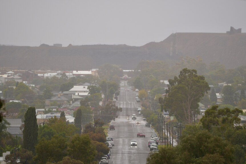 A rainy day in Broken Hill in outback nsw
