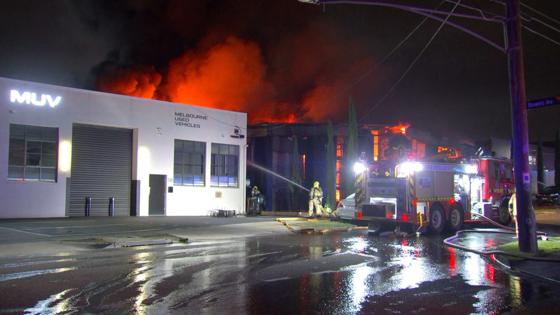 Fire destroys prestige car workshop in Melbourne's north-west