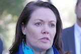 Close-up of Police Minister Liza Harvey