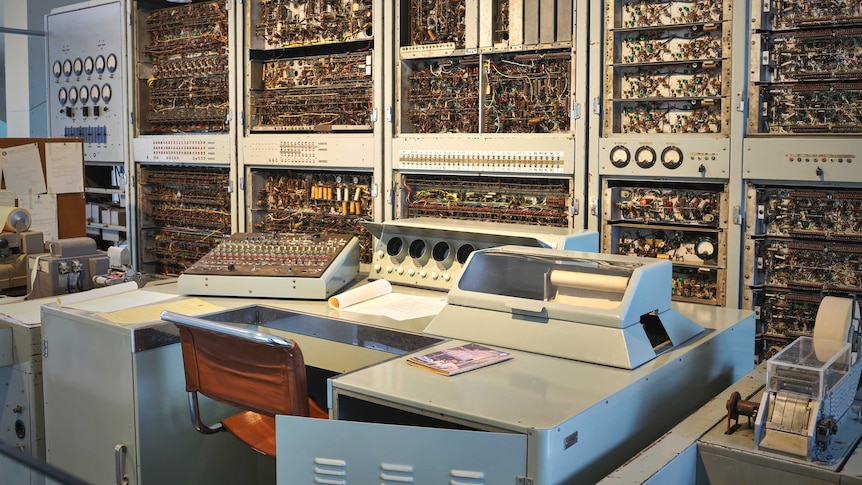 One of the world's first digital computers, named CSIRAC, is roughly the size of a shipping container.