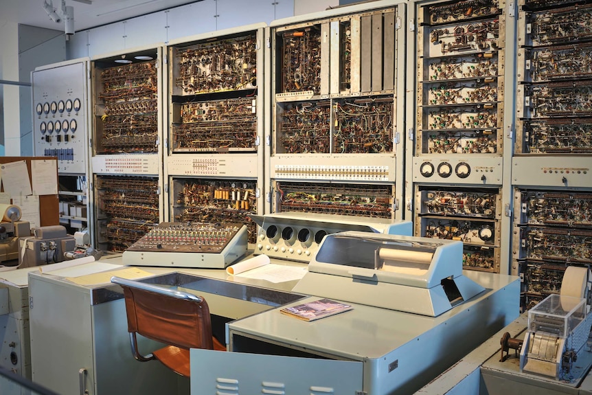 One of the world's first digital computers, named CSIRAC, is roughly the size of a shipping container.