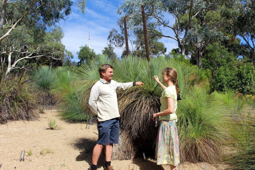 David Taylor and Sabrina Sonntag at the Australian National  Botanic Gardens.