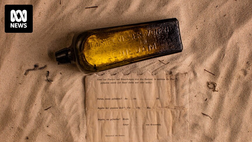 World's oldest-known message in a bottle found on WA beach after 132 years