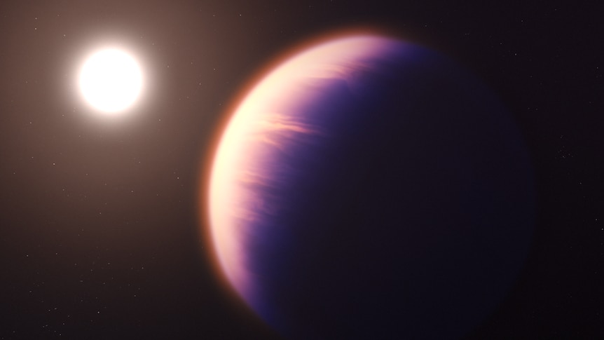 An illustration of a planet with a star