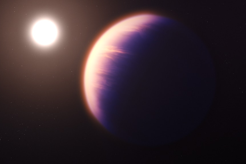 An illustration of a planet with a star
