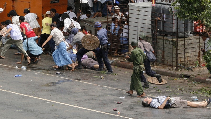 The UN envoy says police continue raids to arrest those involved in the protests (file photo).
