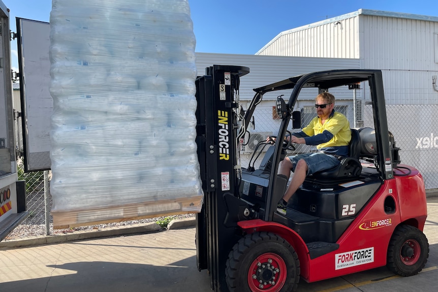 Ice making forklift