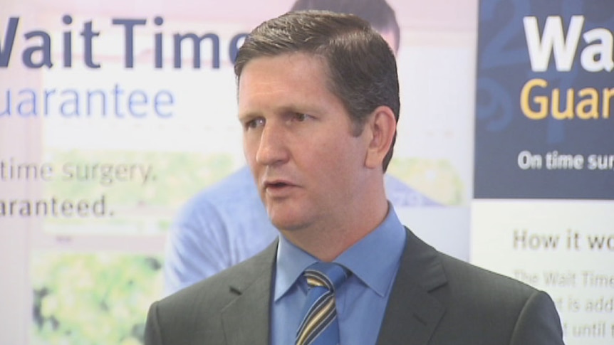 Qld Health Minister Lawrence Springborg announces 'wait time guarantee' policy