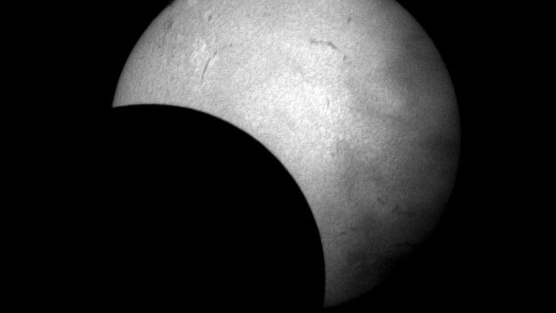 The annular solar eclipse as seen from the Perth Observatory at Bickley.