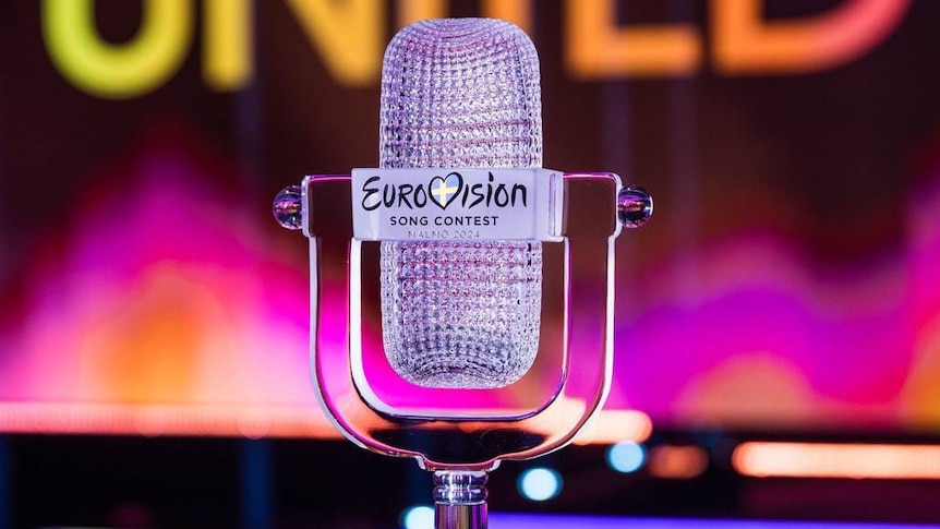 The 2024 Eurovision winner's trophy. 