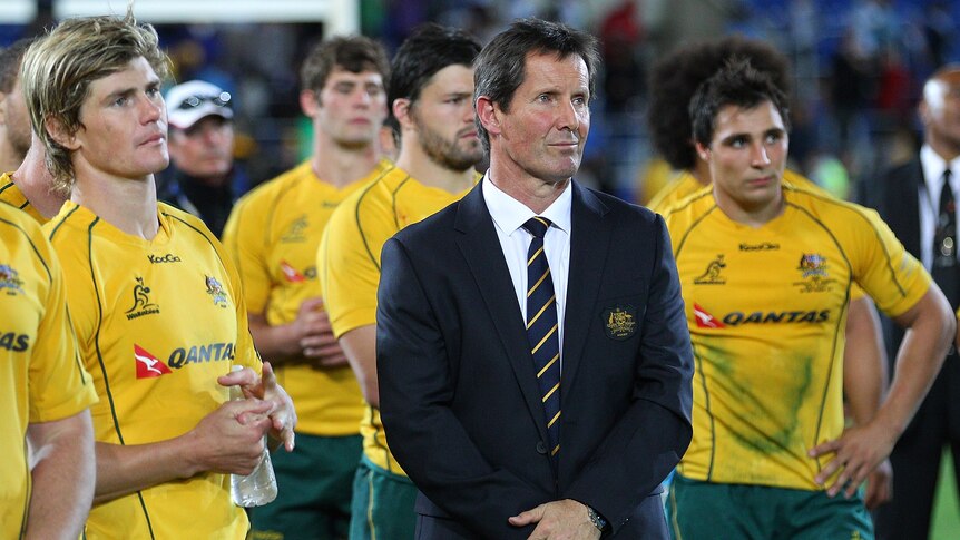 Robbie Deans and the Wallabies breathe again after winning a tight encounter against Argentina.