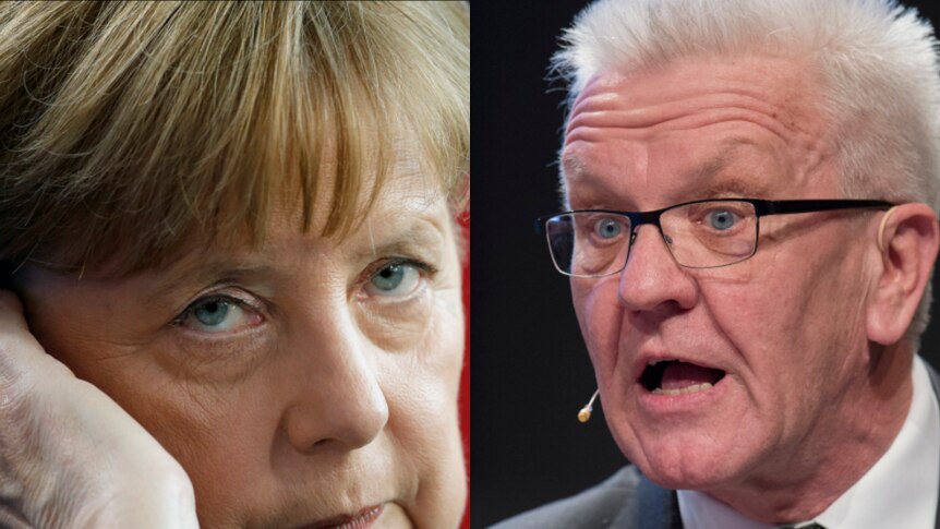 Composite Winfried Kretschmann and Angela Merkel