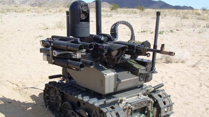 A Modular Advanced Armed Robotic System in the field.
