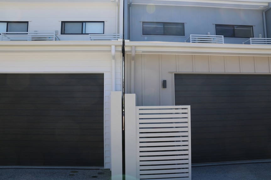 Each terrace is freehold and has its own walls, with a gap seen between the homes seen here.