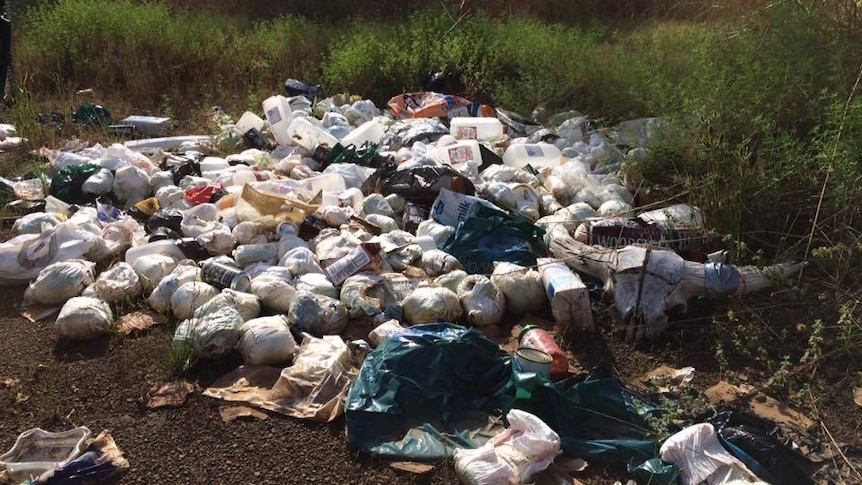 100 used nappies dumped in Darwin's rural area