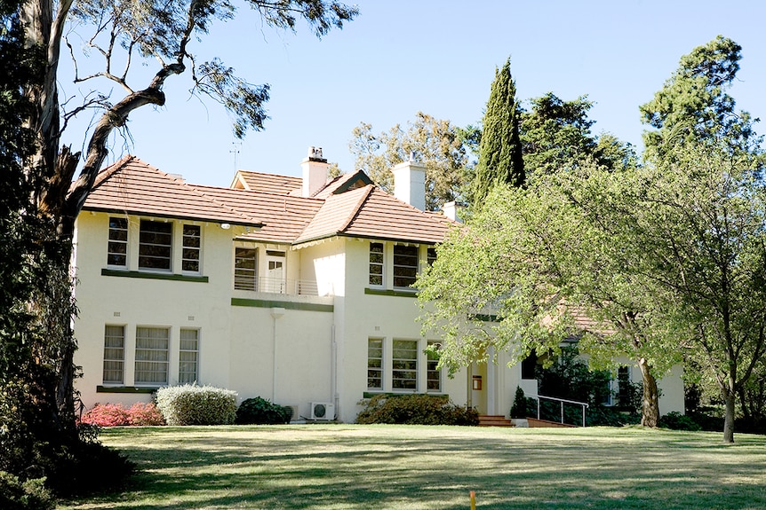 Old Canberra House is now home to a variety of ANU offices and a cafe.