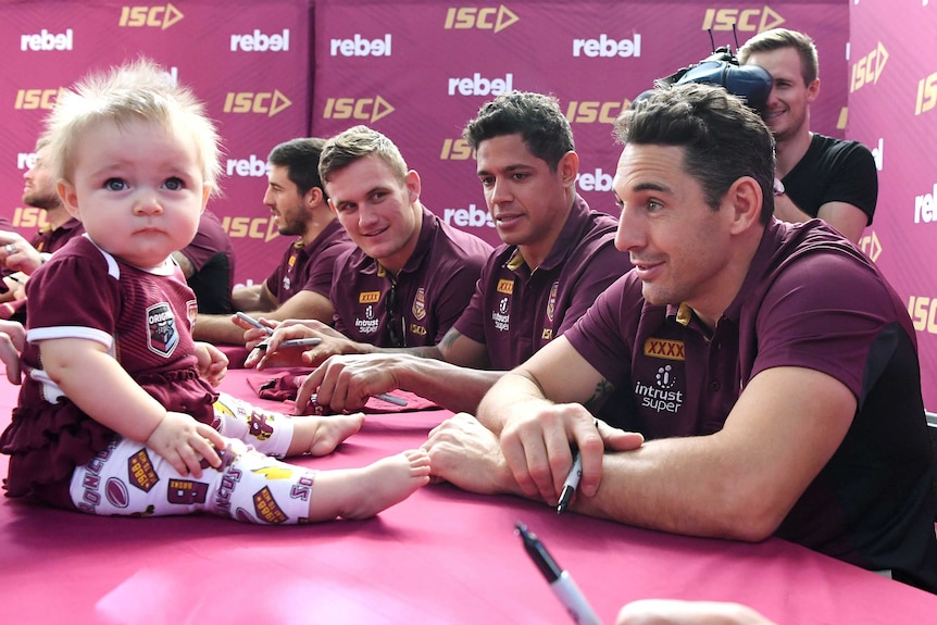 Billy Slater at State of Origin fan event