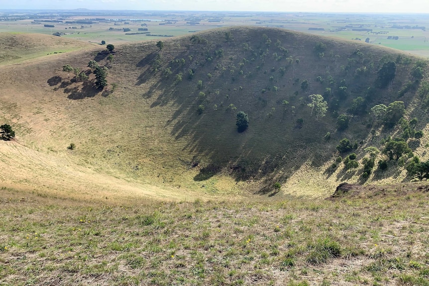 Mount Noorat in south-west Victoria.